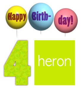 Read more about the article Happy Birthday: heron wird 4!